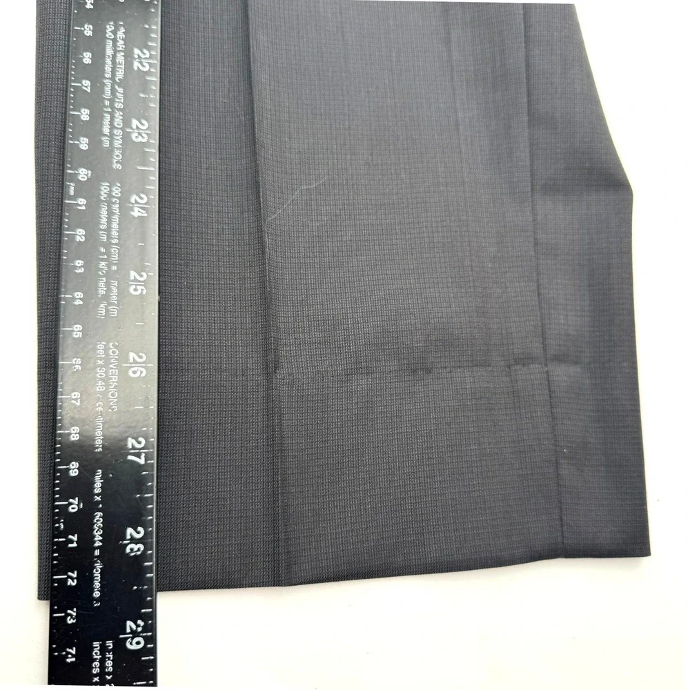 EGARA ZIGNONE Men's 42R W34 Charcoal Gray Italian Wool Slim Fit 2 Piece Suit